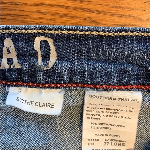 Southern Thread Jeans Size 27 Long - Picture 4 of 4